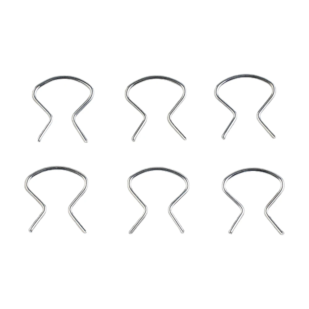 6 PCS/set Horseshoe Clips 6 PCS/Set Front Horseshoe Clip Set For Pontiac Left Right Sliver Zinc Plated Door Handle