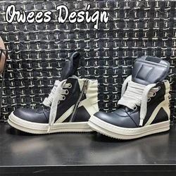 Brand Men Shoes Hip Hop Style Classic Design Men Sneakers Wide Shoeslace Men's Casual Shoes Thick Sole Women Leather Sports Shoe