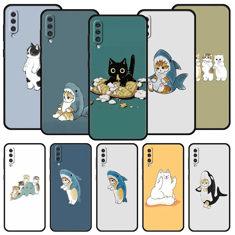 Animals Cat Phone Case For Samsung Galaxy A56 A36 A26 A34 A17 A16 A06 A14 A12 A54 A72 A70 A30 A24 A22 A20e A52 A50 A40 A32 Cover