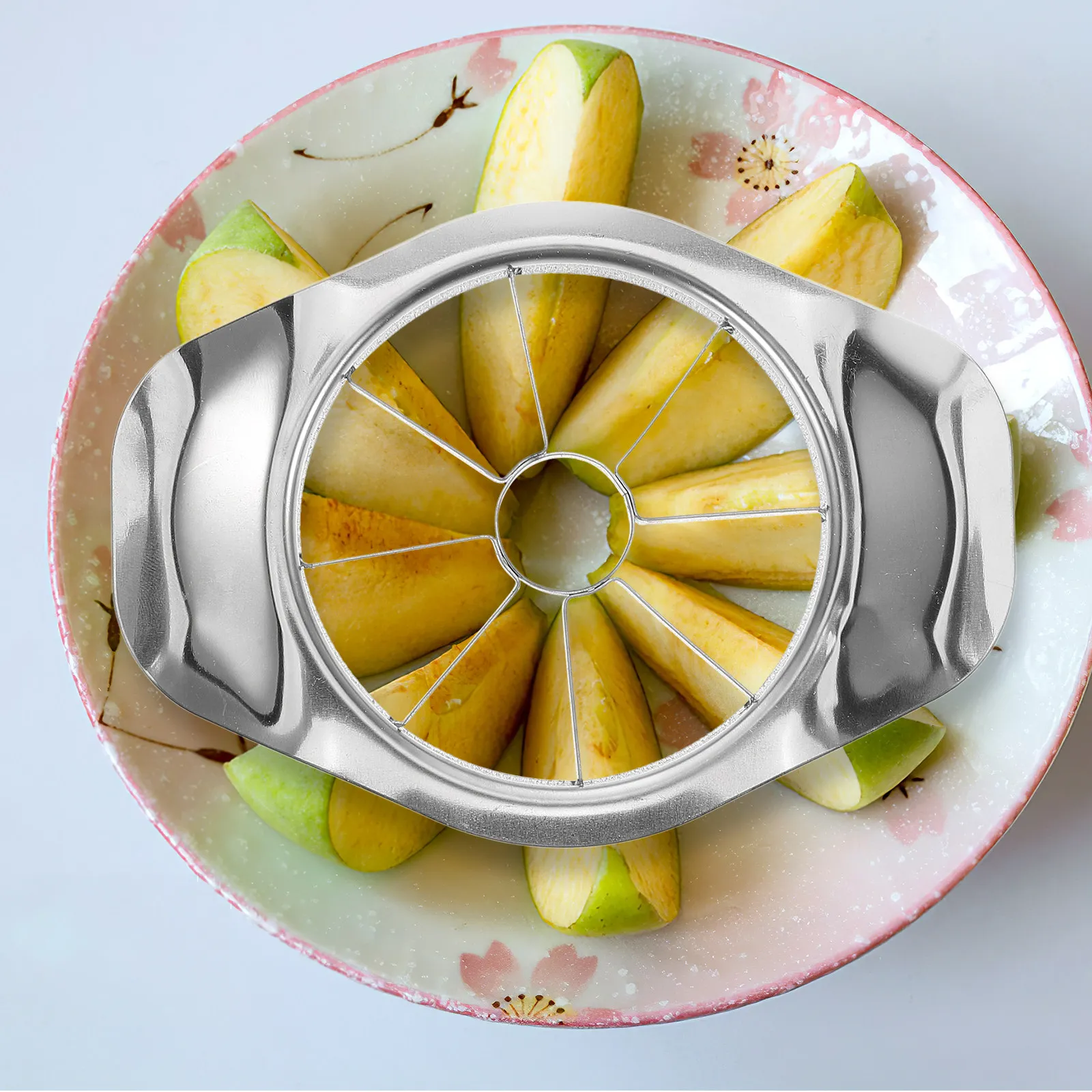 Pineapple Corer Slicer - 高性能ステンレス製フルーツスライサー・芯抜き器、オレンジ、パイナップル、トマト用の頑丈な芯取り器