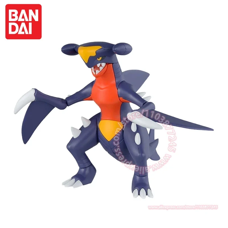 BANDAI Pokemon Garchomp Assembly Model Action Figure 16cm Children's Toy Tabletop Decoration Birthday Gift Collection 48