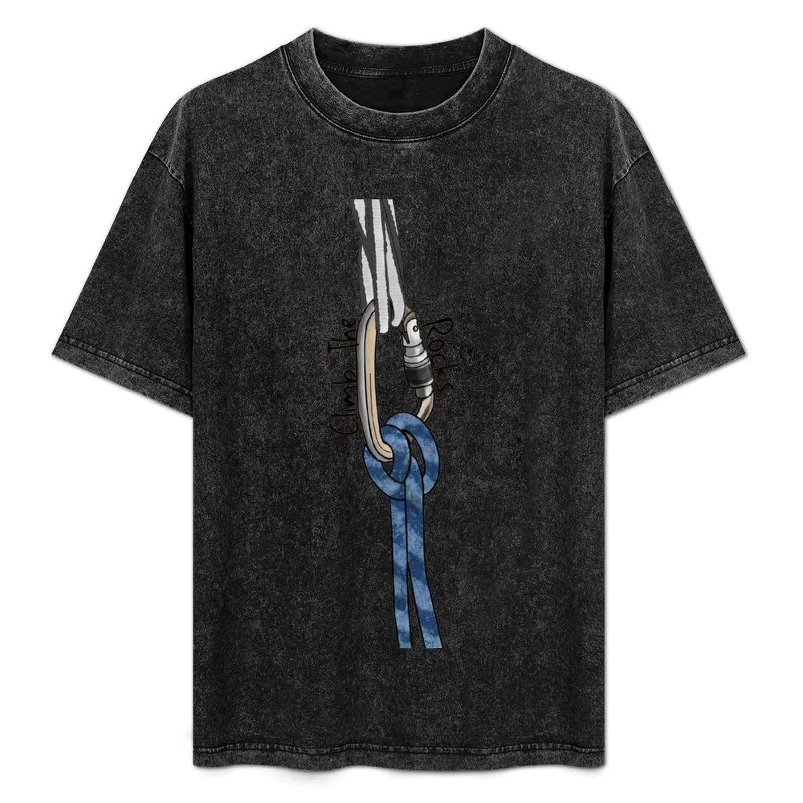 

Climb The Rocks (transparent) T-Shirt Basic Short Sleeve T-Shirt for Men