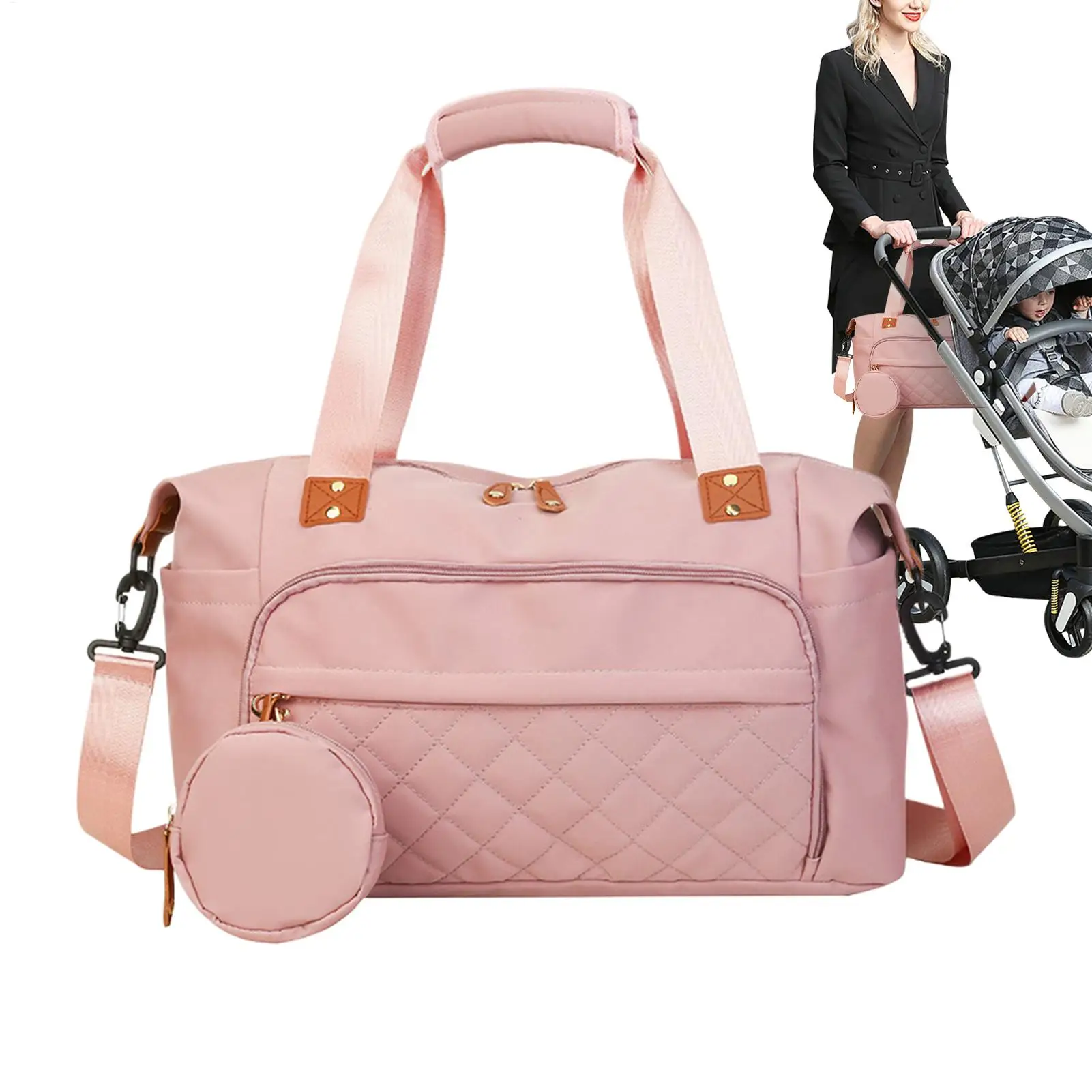 

Baby Bag For Mom Travel Baby Bag Organizer Tote Handbag Holder Ergonomic For Beach Hospital Swimming Airplane Camping Hiking