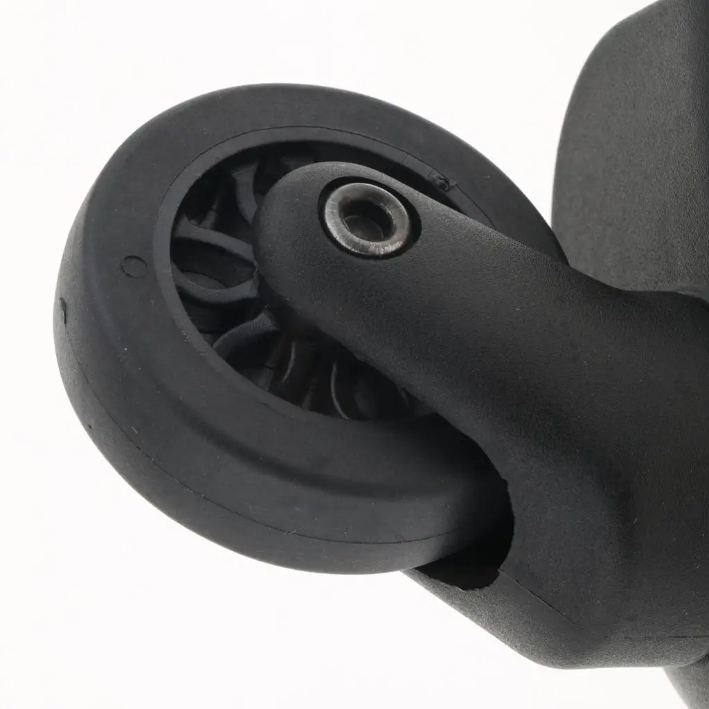 Suitcase Wheels Dual Bearing Nylon Trolley Luggage Accessories Easy Installation for Folding Suitcases