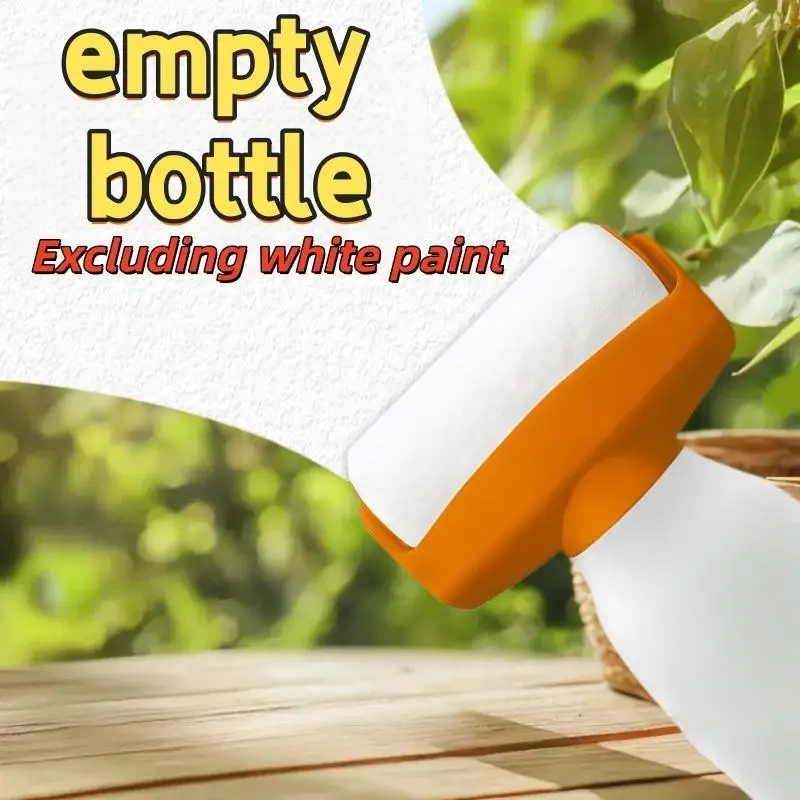 1 Pezzo Strumento per Riparazione e Ritocco Pareti, Riutilizzabile, Pennello a Rullo da 350ml per Vernice a Base d'Acqua/Lattice, Bottiglia in Plastica, Accessori Fai-da-te