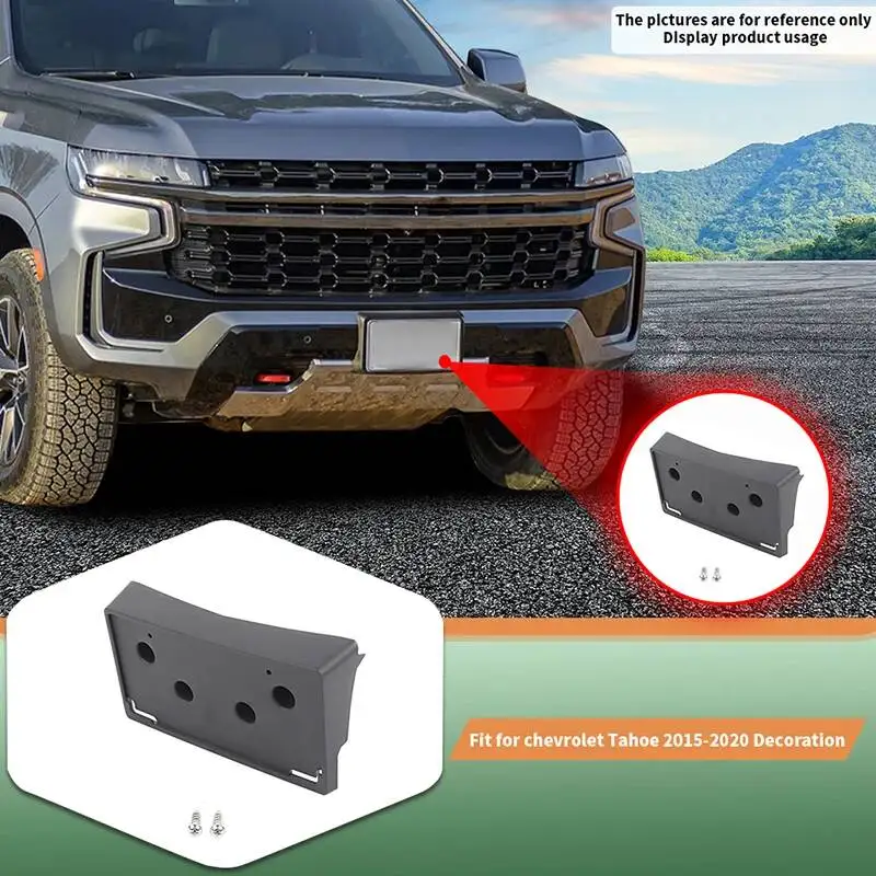 

Car US-Spec Front License Plate Mount ABS For Chevy Suburban/Tahoe 2015-2019 Car Plate Accessories