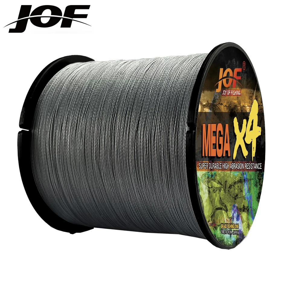 JOF Braided Fishing Line 100m Multi Color Super Strong Japan Multifilament PE Braid Line 10 12 18 28 35 40 50 60 80LB