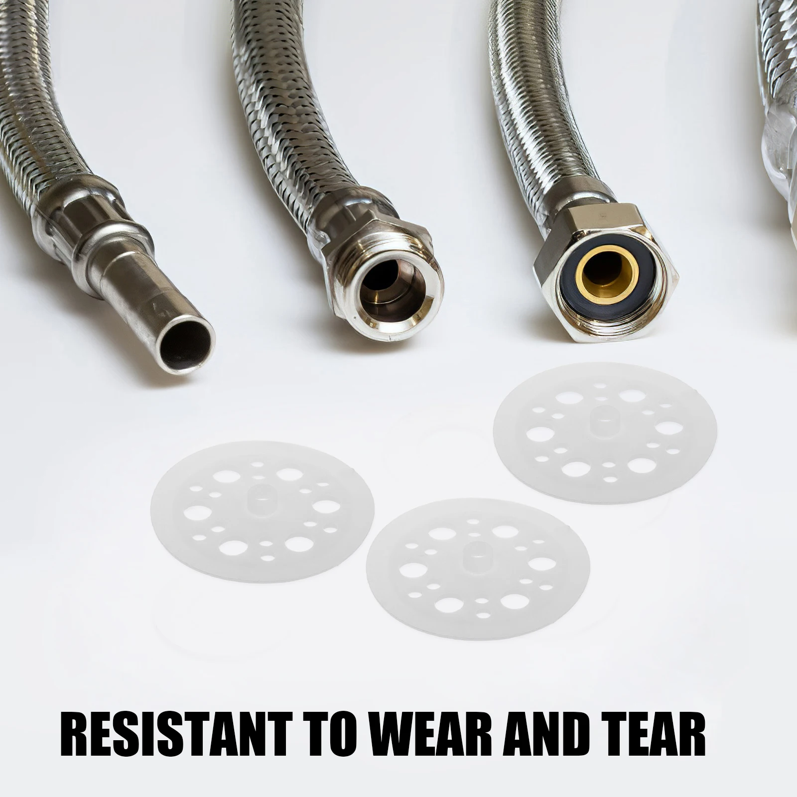 

200 Pcs Plastic Washers Gaskets 45mm Black White Foam Board Fasteners Load Distribution Insulation Construction