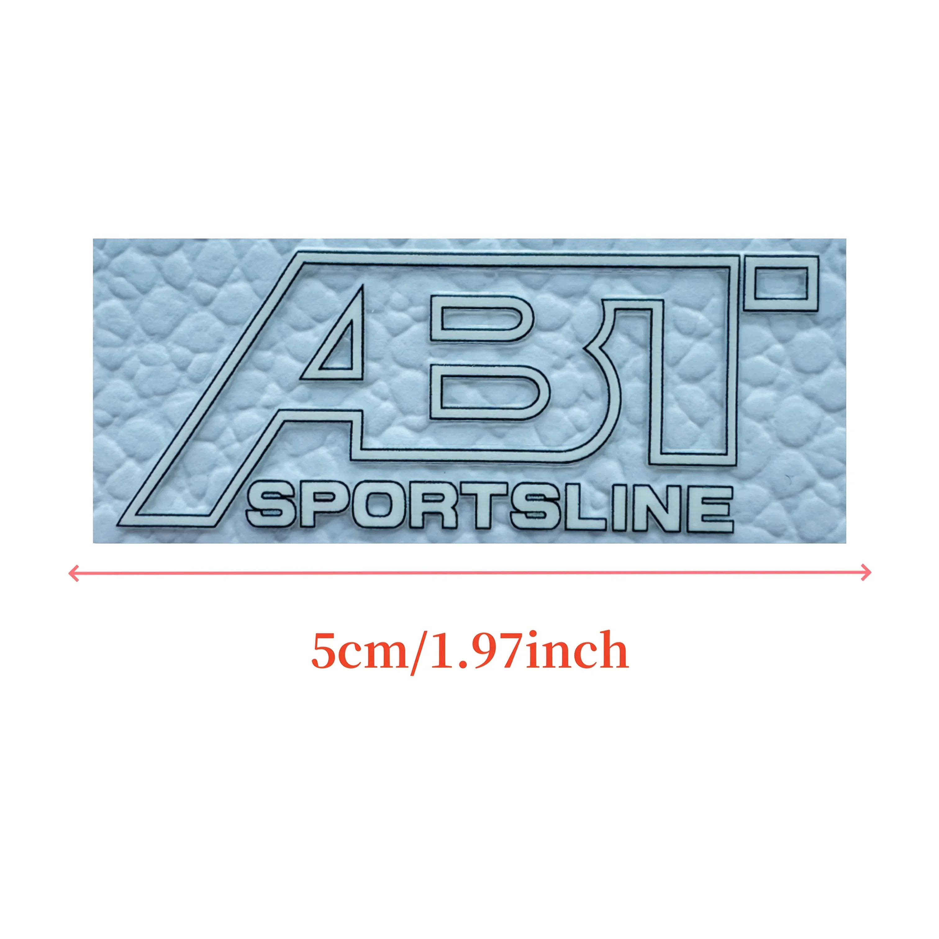 ملصق "ABT SPORTSLINE" المبتكر - مثالي لزراعة حقائب الكمبيوتر المحمول، وأسطوانات لوح التزلج، وأجهزة صندوق الأدوات لأسلوب السباق المخصص