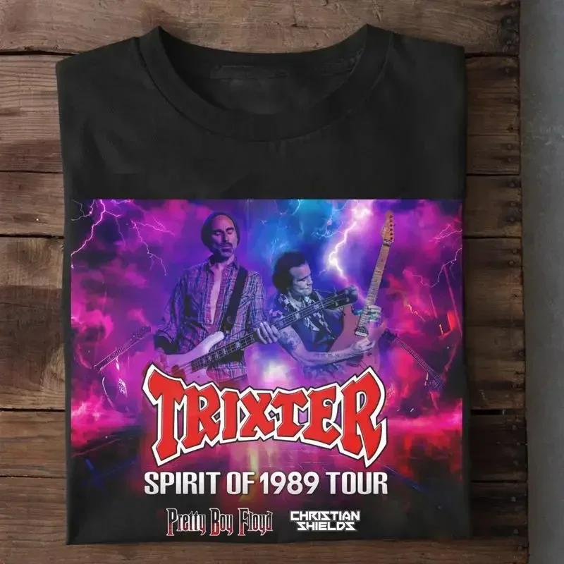 Camiseta negra Trixter Band Spirit Of 1989 Tour 2025, talla completa S 5XL ET1018