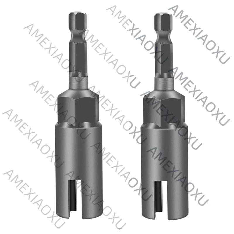 

2 Pack Deep Power Wing Nut Driver, Slot Wing Nuts Drill Bit Socket, Wrenches Tools Set For Panel Nuts Screws Eye C Hook Bolt, 1/