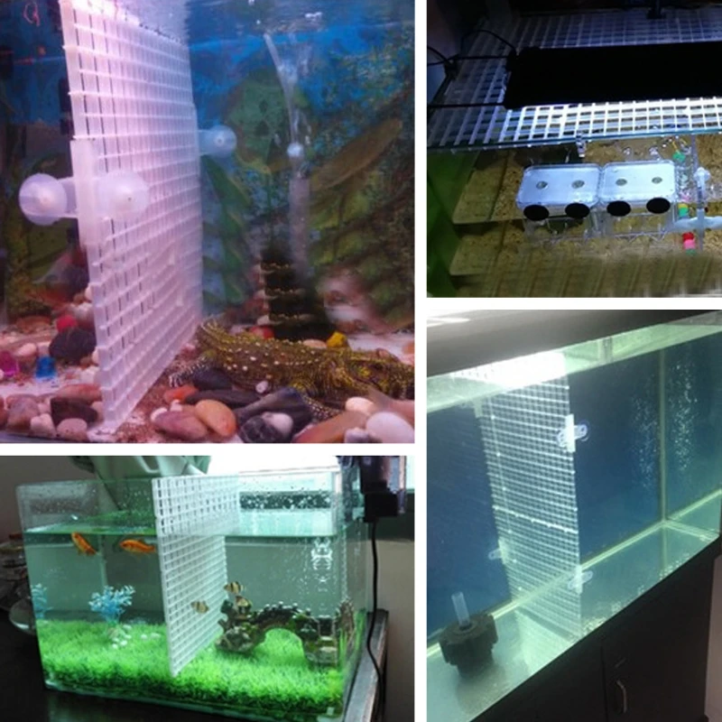 Aquarium Divider Plastic Plate Filter Bottom Tray Isolation Board Partition Fish for Tank Separator for Mixed Breed