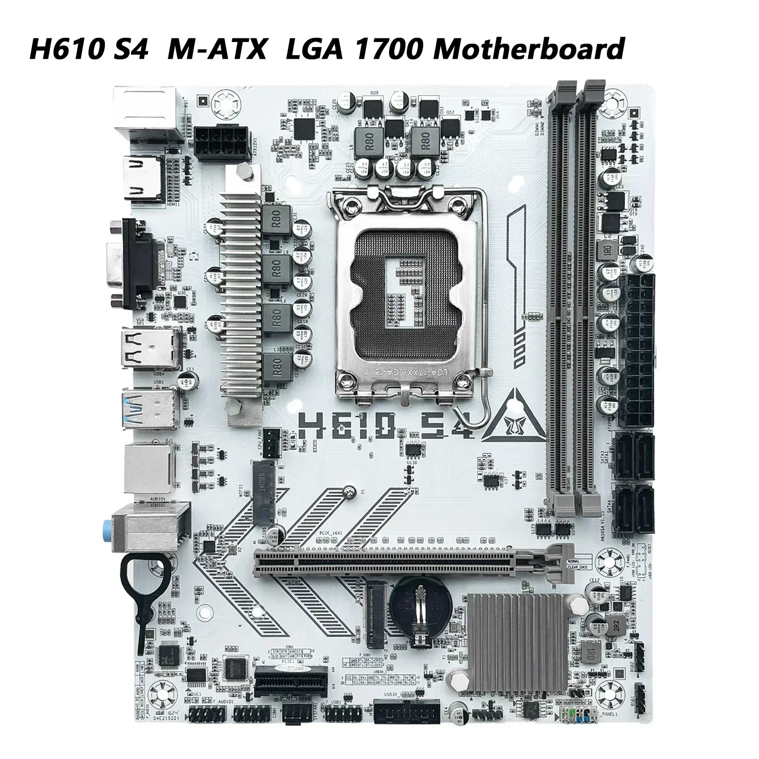 Материнская плата MACHINIST H610 S4 M-ATX DDR4 с поддержкой процессора Intel LGA 1700, 12100F 12400F 12490F 12600F 12700F 13600F