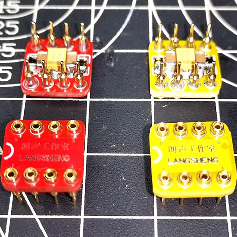 Upgrade DIP-8 Socket Adapter for Hi-Fi Audio Operational Amplifiers (Op-Amps)