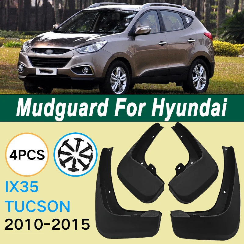 

For Hyundai Tucson IX35 2010-2015 2011 Automotive Tire Mudguard Waterproof Prevent Mud Splashing Car Mud Flaps 4pcs Accessories