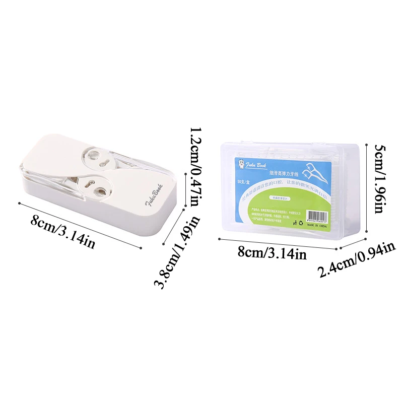 10/12/50PCs Floss Automatic Dental Floss Storage Box Reusable Floss Toothpicks Travel Portable Teeth Flosser Holder Tool