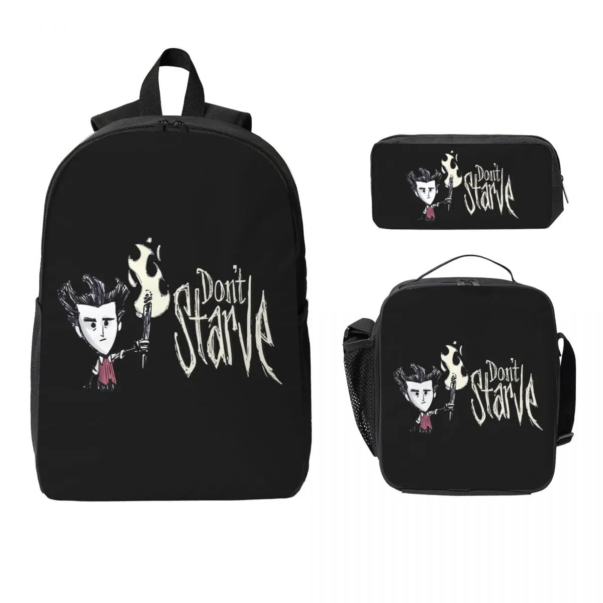 

Don T Starve Together Backpack Student BookBag School Bag Laptop Shoulder Bags 3ps Insulated Lunch Bag Pencil Case