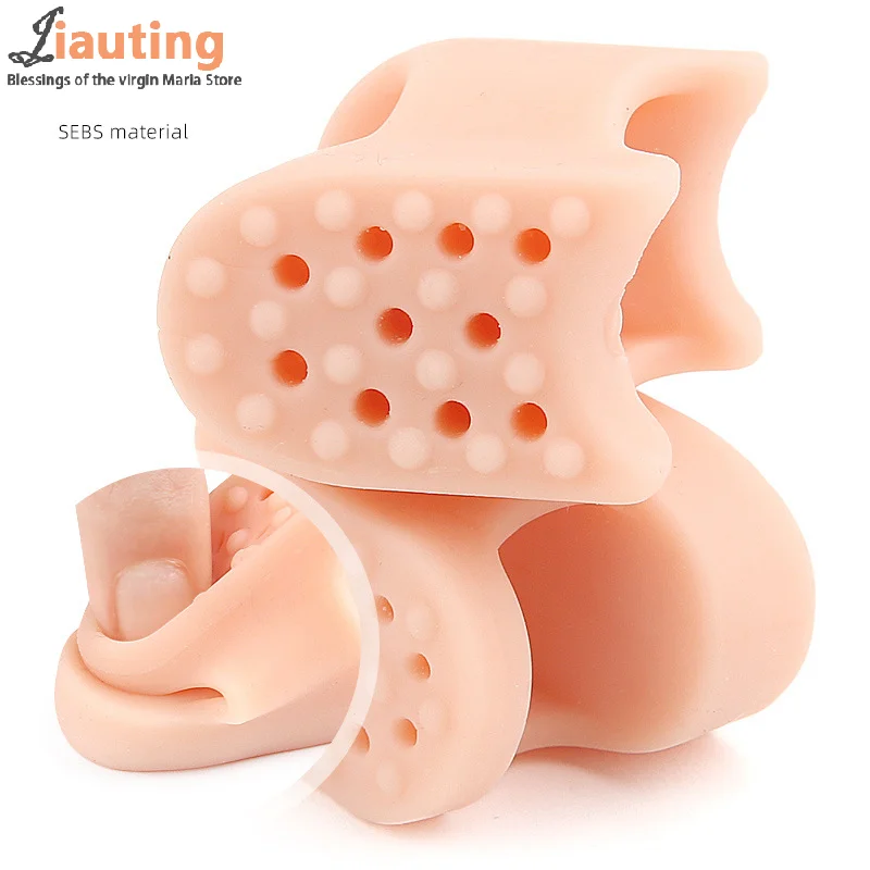 SEBS Thickened Single Hole Toe Splitter Toe Valgus Correction Bigfoot Overlapping Toe Separation Clip Soft Clamp Foot Separator