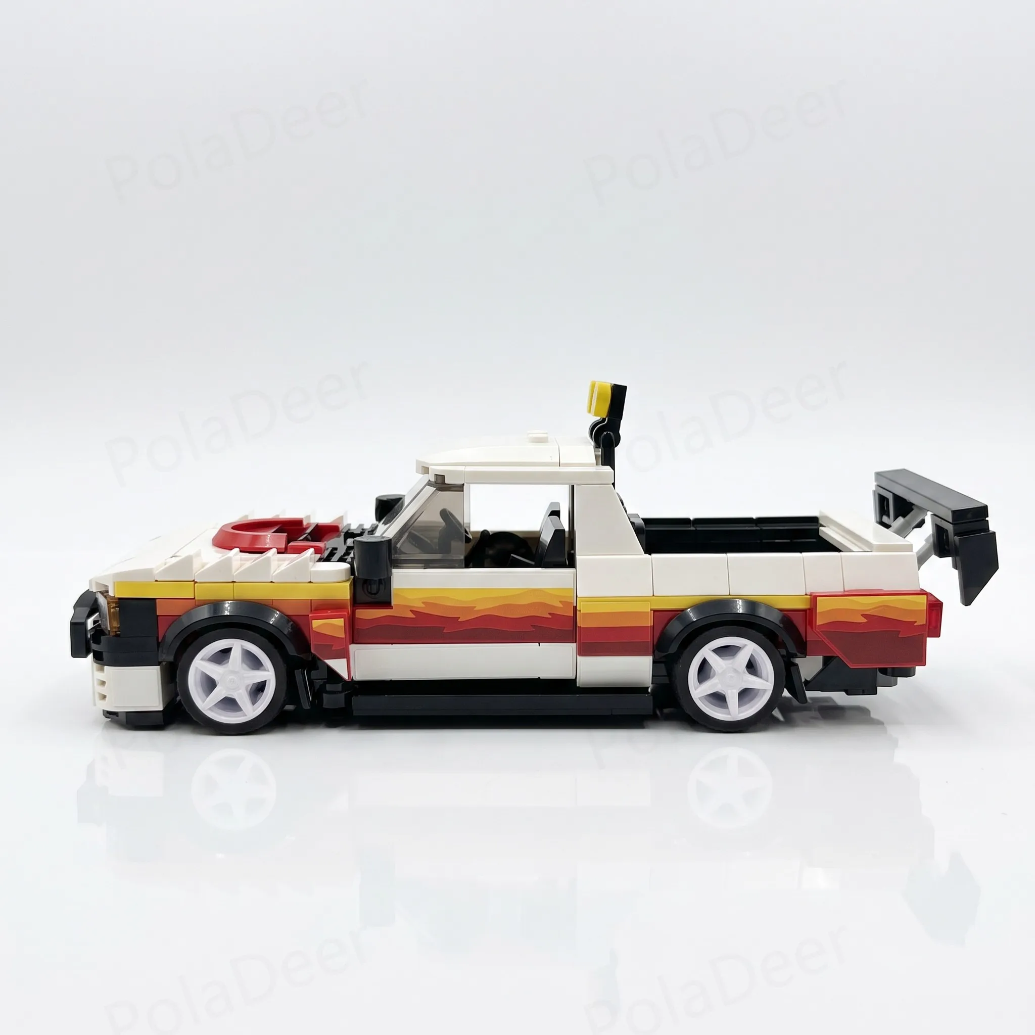 PolaDeer DIY MOC 446PCS Racing Brataroo 9500 Turbo Bausteine Montagemodell Spielzeug Geburtstagsgeschenk für ein Kind oder einen Freund – Detail 5