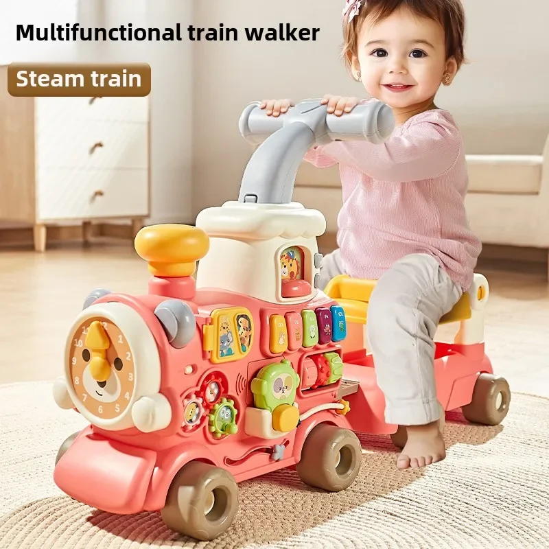 Baby walker trolley can seat children's birthday gifts from June to 18th