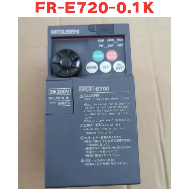 

Used FR-E720-0.1K FR E720 0.1K Inverter Tested OK