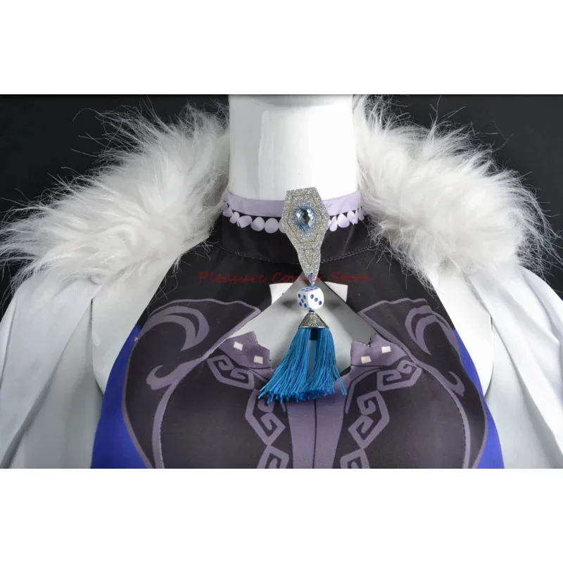 Genshin Impact Yelan Costume Cosplay Set completo Uniforme Colore misto Parrucche resistenti al calore yelan Gioco di ruolo Ye Lan Costumi Abiti