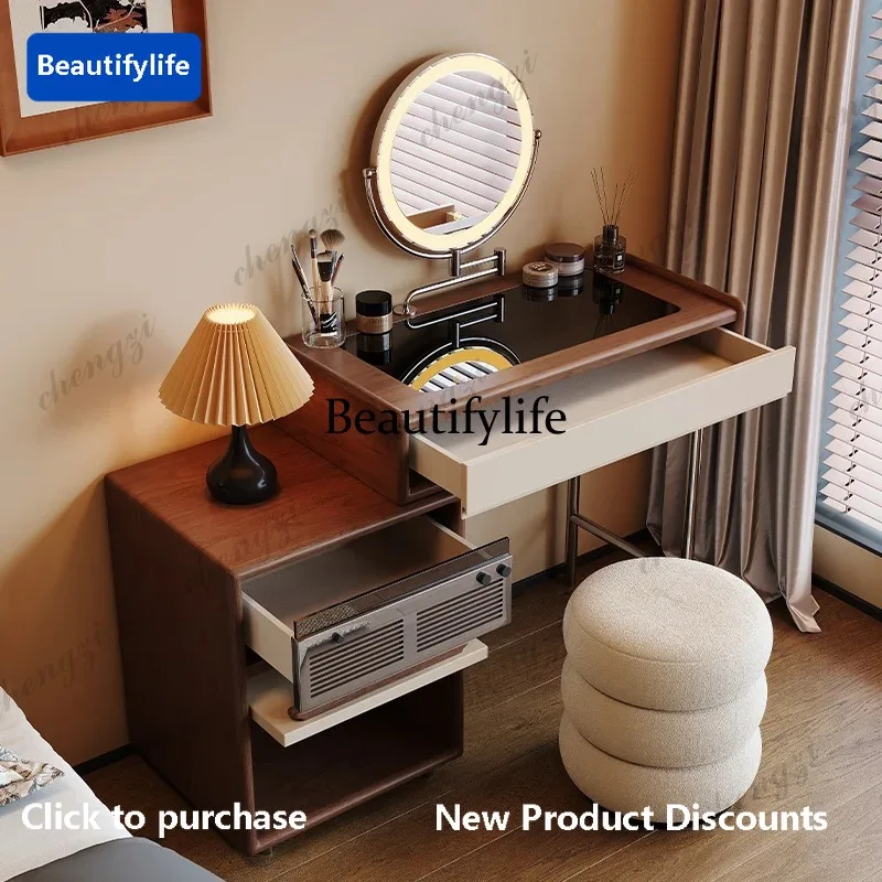 C45 Extension Organizers Vanity Desk Mirror Modern Wooden Girls Beauty Dressers Bedroom Luxury Salon Coiffeuse De Chambre