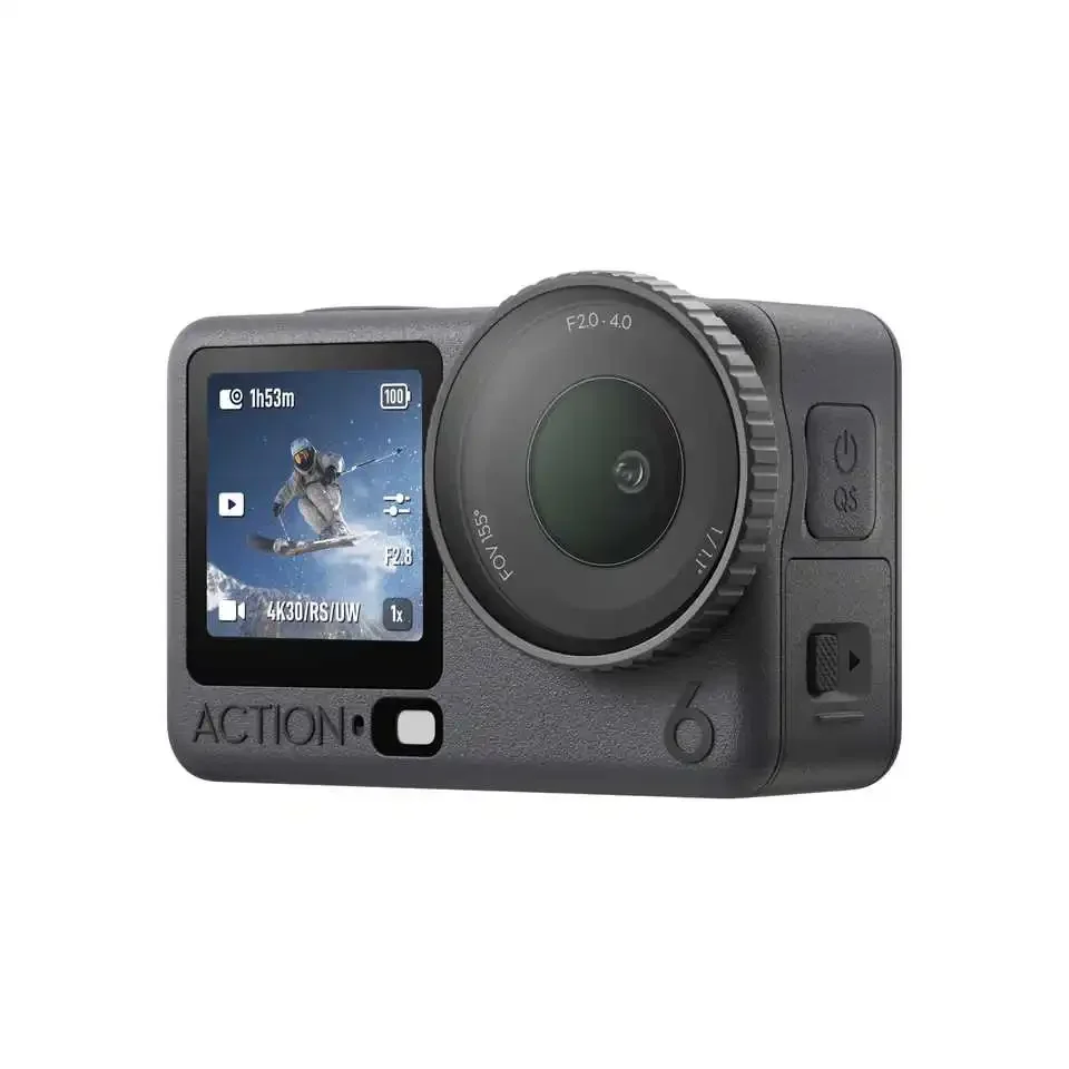 Action 6 Waterproof Camera with 1 1.3 Inch Sensor 4K 120fps Video Supports Subject Tracking Stabilization