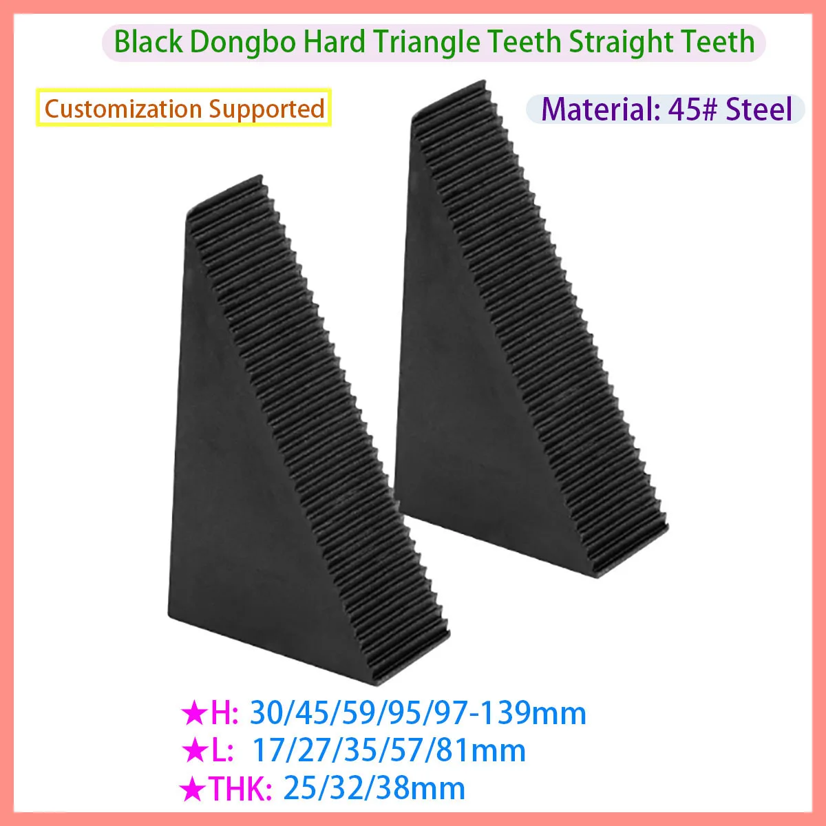 45 # Steel Black Oxidation Treatment, Triangular Clamp Block M10 Triangular Step Block, Combined Clamping Die Pressing Plate