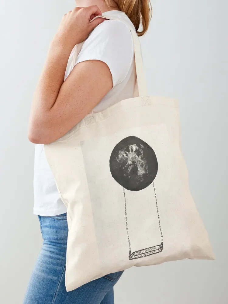 Moon swing Tote Bag shopping bags foldable Women's shopper tote bag screen Tote Bag