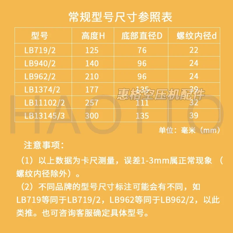 1pcs Screw Air Compressor Oil And Gas Separator Universal External Oil Separation Core LB719 962 11102 13145 Oil Content 2026 Ye