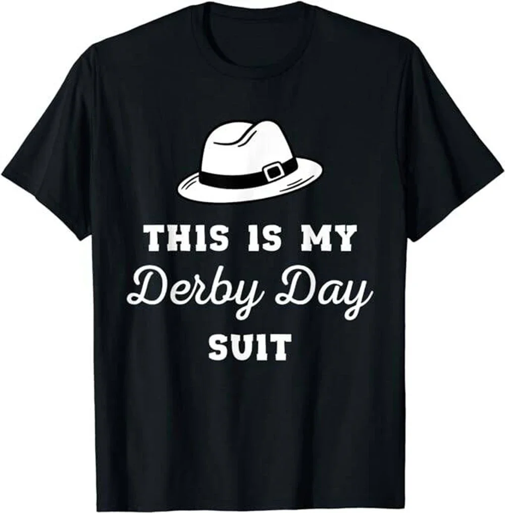 This is My Funny Derby Day Suit Kentucky Attire 2024 T-Shirt 100% Cotton Short Sleeve Hip Hop Streetwear Tops Boy Tees 42910