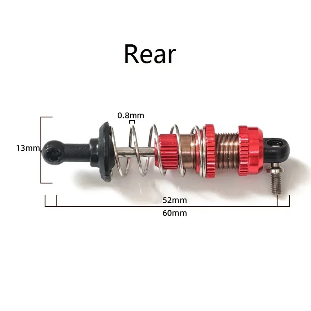 Rcカー用メタルショックアブソーバー,スペアパーツ,sg 1603,sg1603,udirc ud1601,ud1603,ud1604,ud1607,1/16, 4個