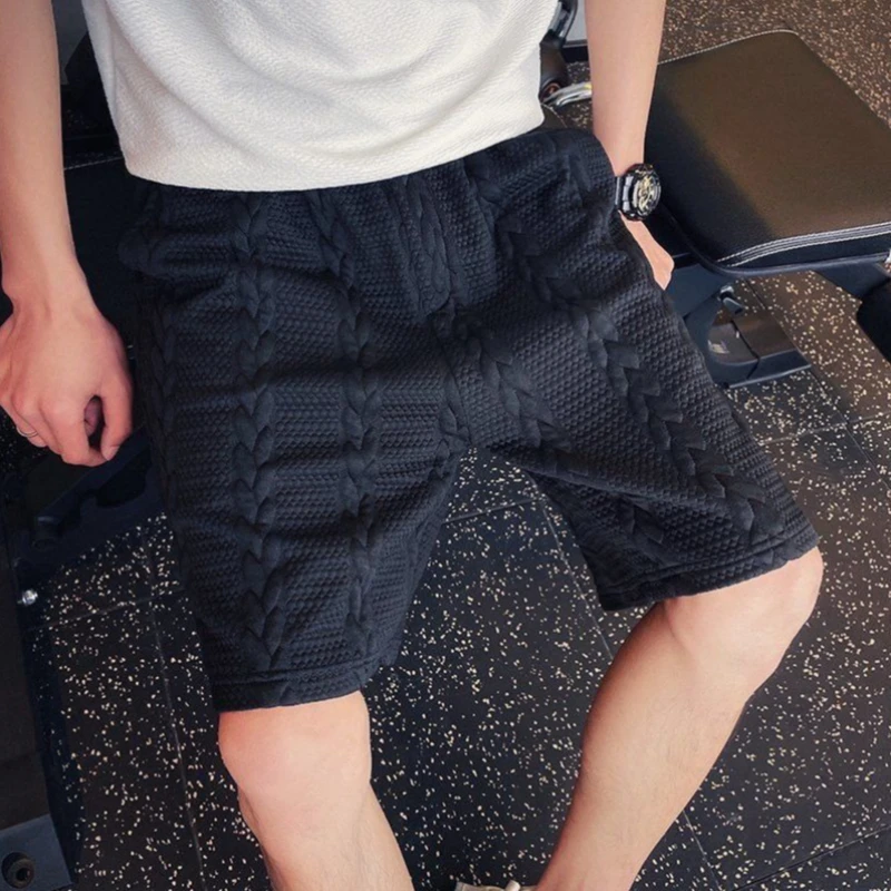 Men's Summer Quick Dry Shorts Loose Fit Casual Beach Shorts Trendy Streetwear Mid Length Athletic Shorts