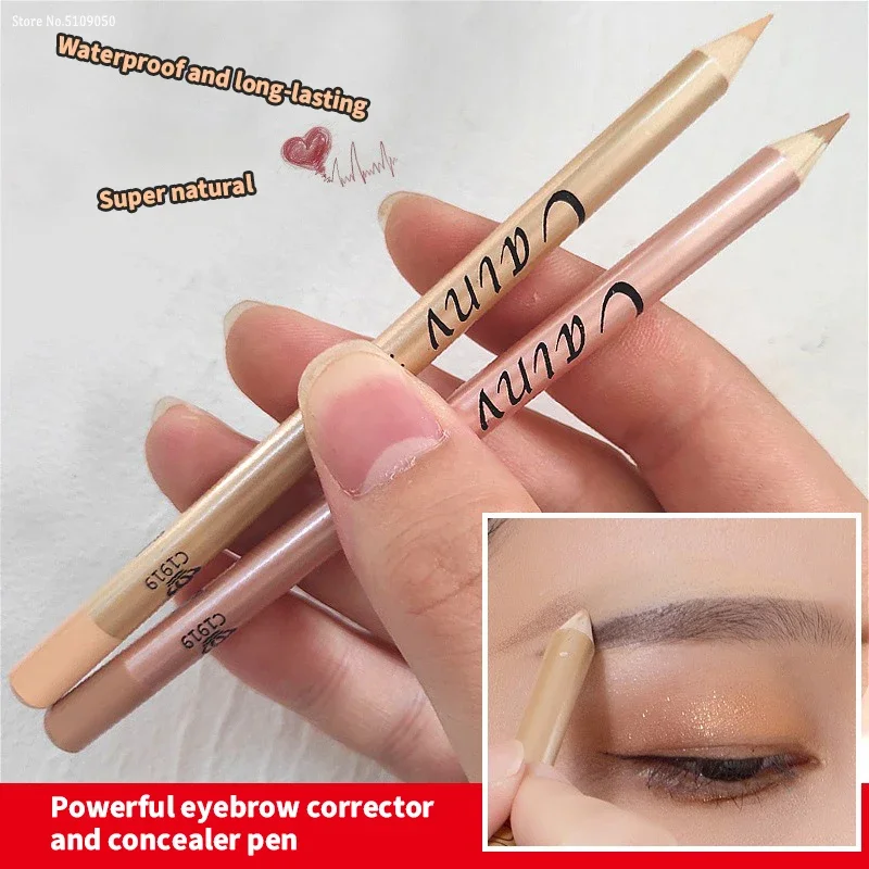 Eyelids Lying Silkworm Brightening Stick Ivory Beige Concealer Pencil Cover Face Spots Lip Liner Matte Concealer Cream Stick