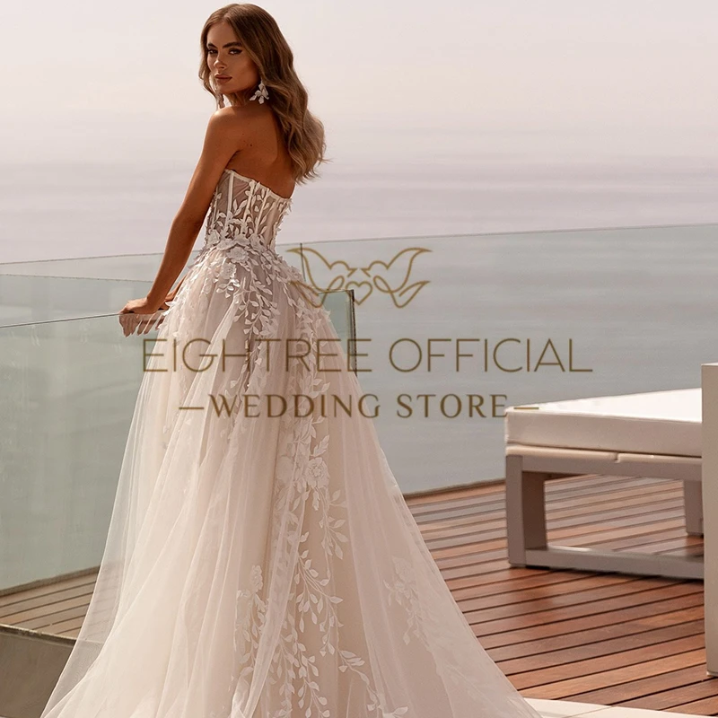 Eightree 2024 A-Line Wedding Dresses Formal Sweetheart Appliques Wedding Gowns Boho Beach Bridal Prom Dress bestidos de novia