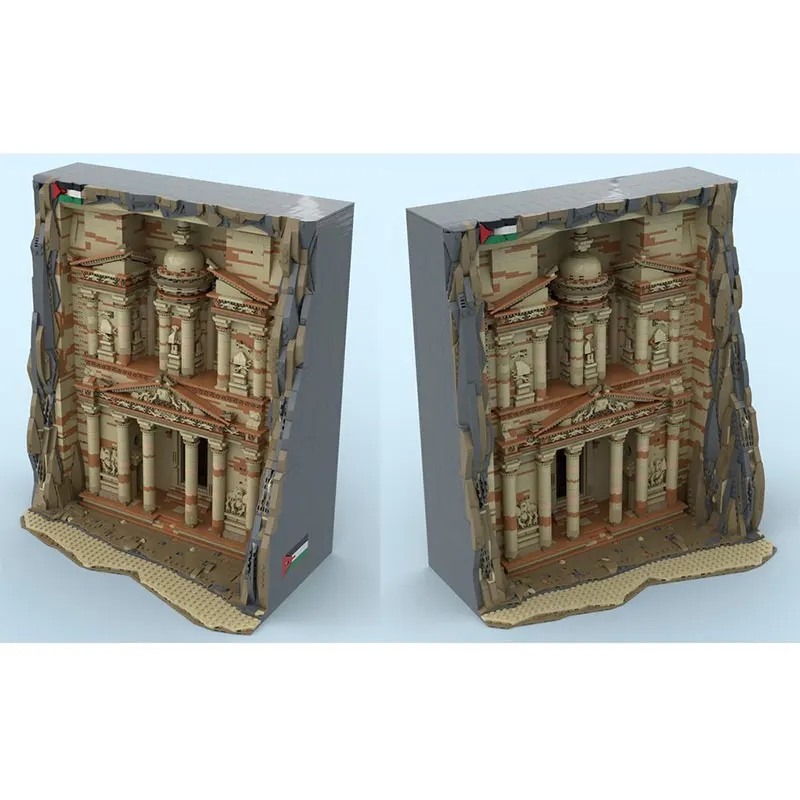 بقعة MOC-202360 4901 قطعة مدينة روك ثلاثي الأبعاد بناء الجسيمات الصغيرة التجمع اللبنات قلعة الشارع لعبة مجسمة Gif