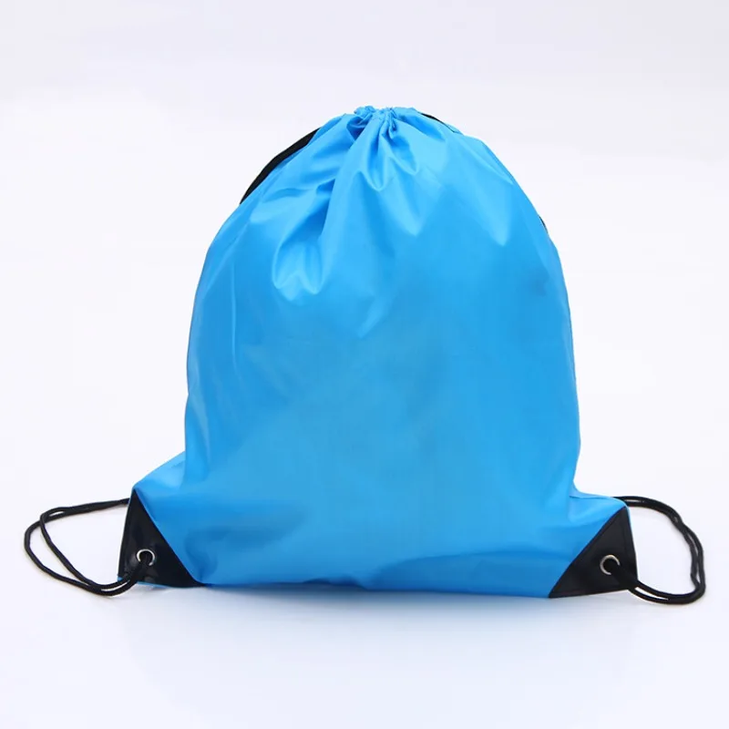 New Polyester Waterproof Casual Bag Thicken Drawstring Belt Riding Travel Sports Backpack Portable Drawstring Shoes Clothes Bags