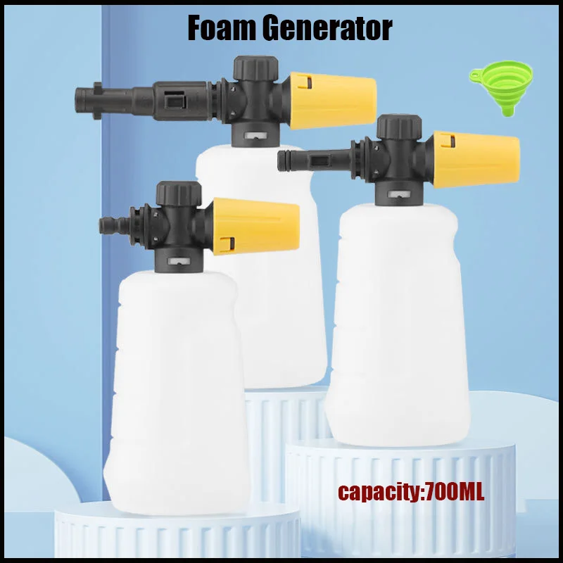 

1/4 Interface 700ml Foam Kettle Pressure Washer Foam Generator Car Washer Snow Foam Lance Clean Soap Foam for Karcher/Lavor