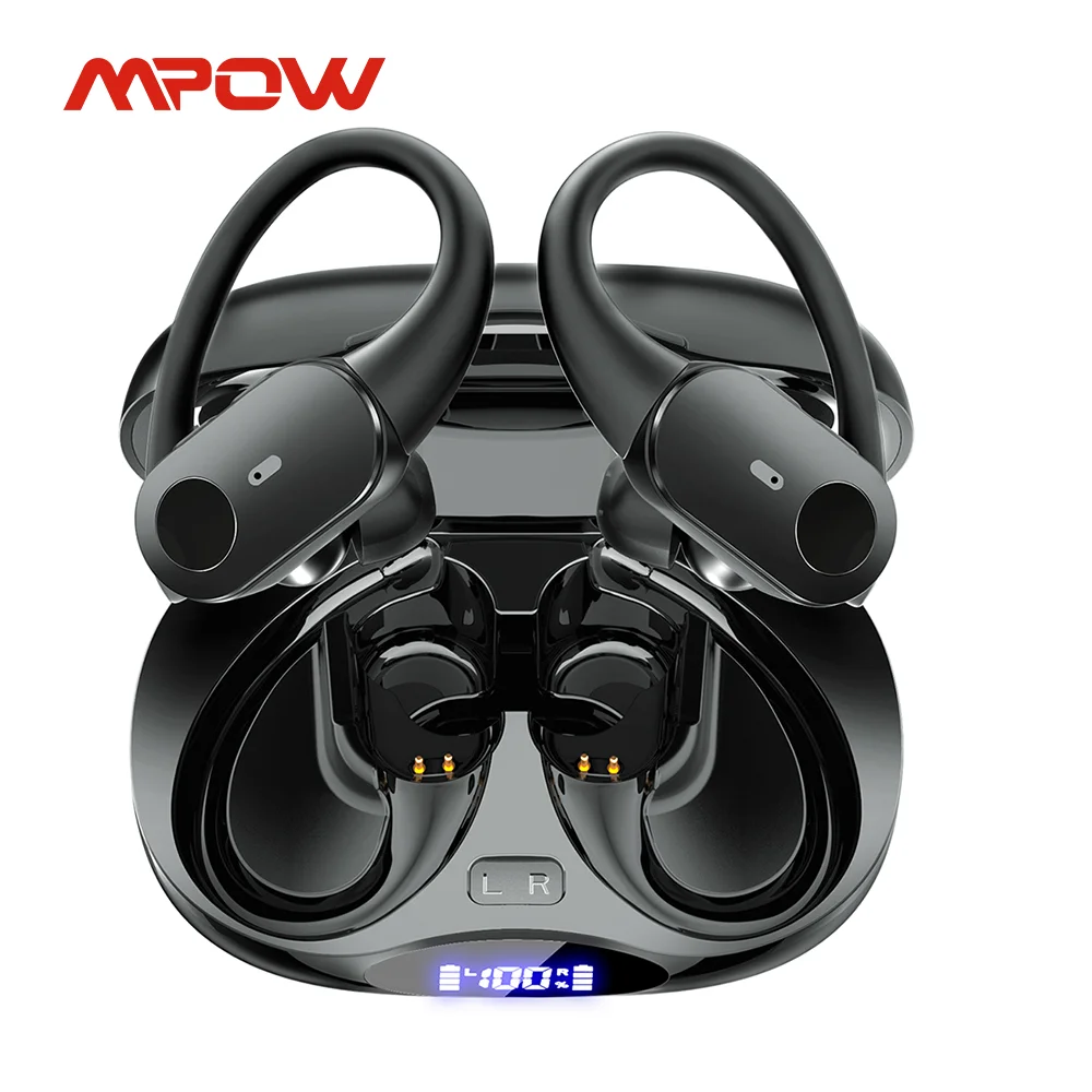 Mpow T68 Deep Bass Wireless Earbuds Bluetooth 5.3 TWS Earphones in-Ear LED Display Waterproof True Earphones for Work Gym Sports