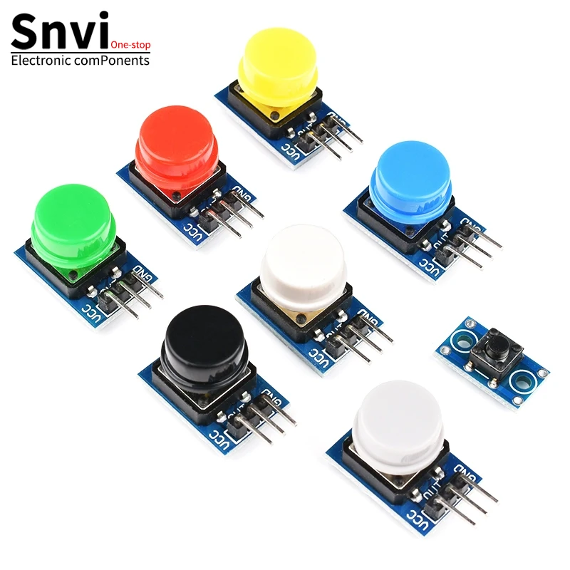 Snvi 1pcs/lot Large Button Module Key Module Touch Capped Button Module High Level Output For Arduino