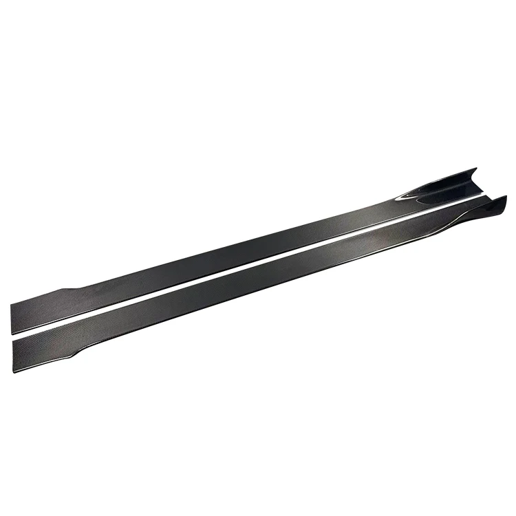 Jupes latérales de Style lame en Fiber de carbone, Mercedes Benz, série Porsche, mise à niveau de Modification d'apparence de voiture à trois boîtes