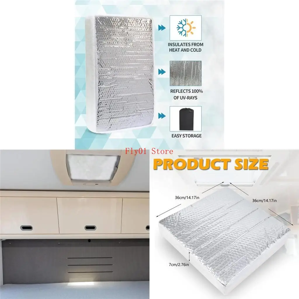 

Campers Skylight Insulator 14x14x2,8 -дюймовый, изолятор и крышка для крышки в крыше для водонепроницаемости для каброплика для