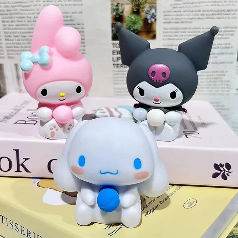 

Симпатичная мультяшная игрушка для декомпрессии, аниме фигурка Kuromi Cinnamoroll, мелодия, сплюснувшие пузырьки, снятие стресса, сжимаемая игрушка для рук, подарки