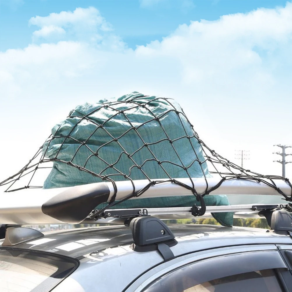 

Universal Roof Luggage Net Black Strong Elastic Mesh Anti-Sun Durable Compact Design Fixed For Roof