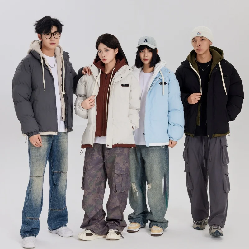 

Ветрозащитная дышащая хлопковая куртка для отдыха на открытом воздухе, зимняя морозостойкая толстая теплая куртка для пары