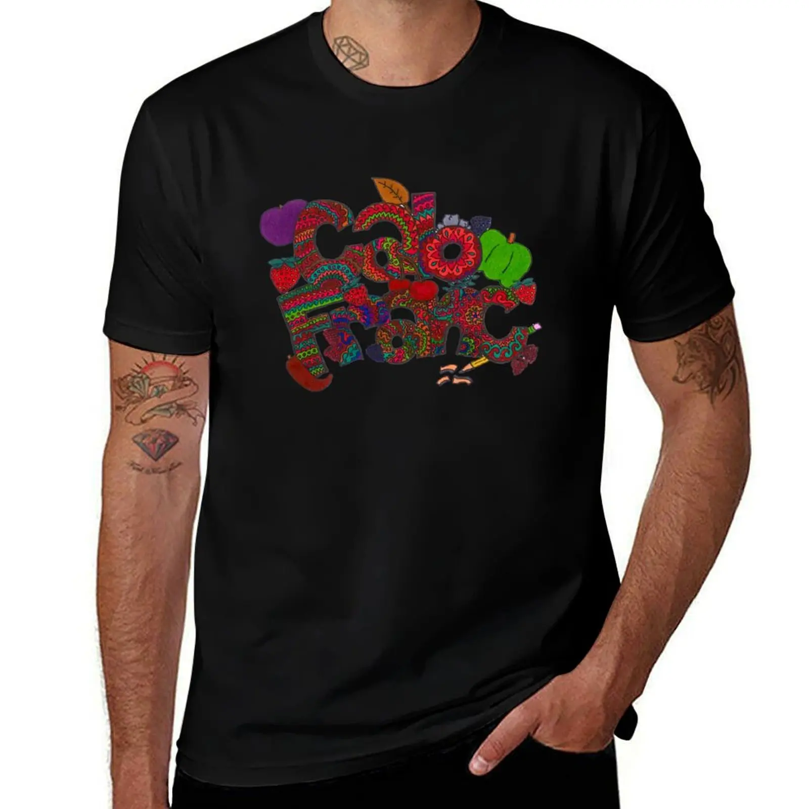 Camiseta Cab Franc Doodle, camiseta de talla grande que no se encoge