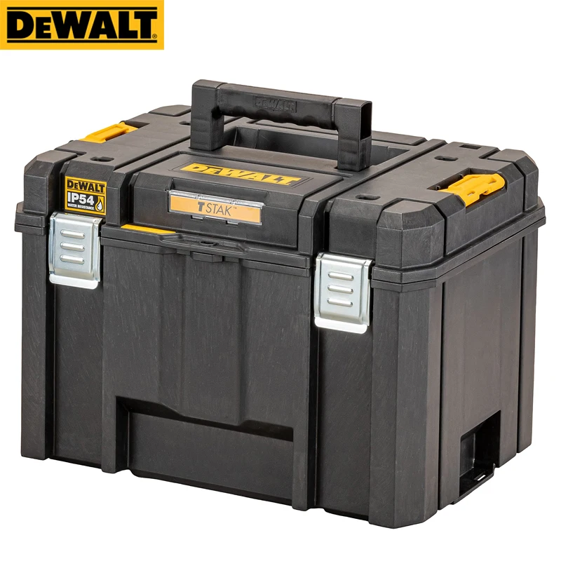 DEWALT DWST83346-1 TSTAK 2.0 Large Box IP54 30kg Load Capacity Heavy Duty Portable Deep Storage Case