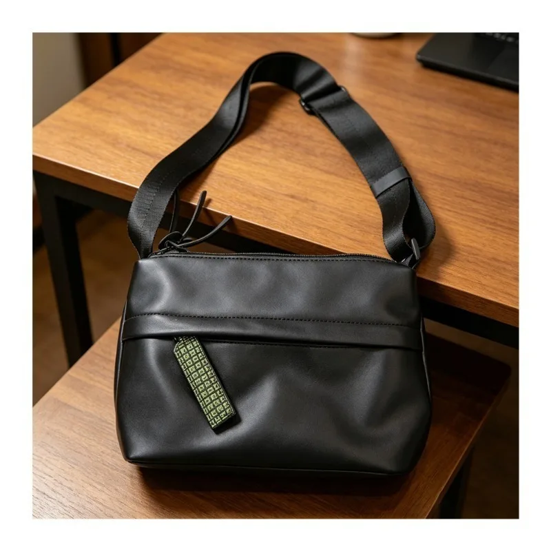 

Fashion Men Crossbody Bag Soft Leather Shoulder Bags For Men Casual Crossbody Messenger Bag Daily Commute Sling Bags Purse Male