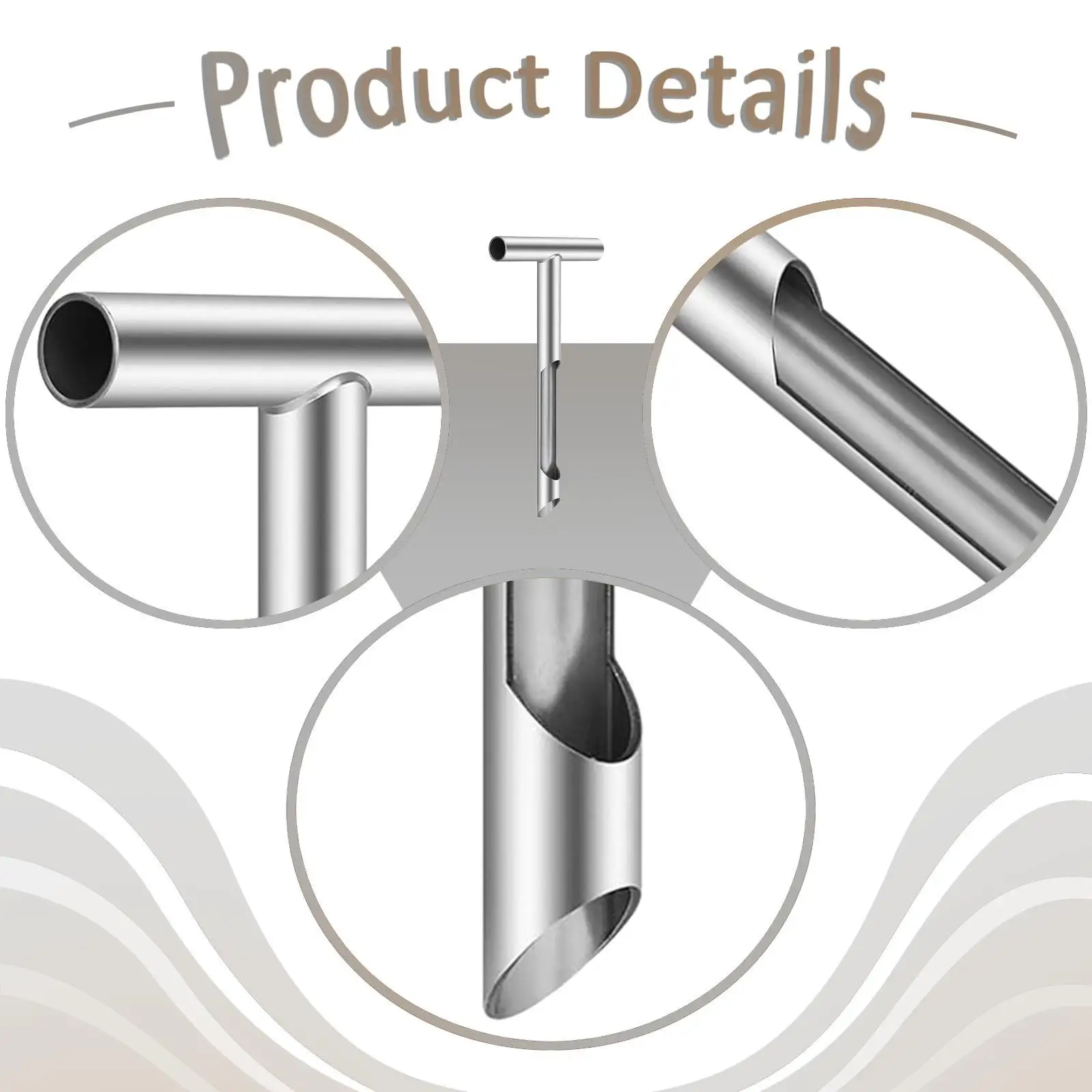 

Портативный прочный почвенный зонд с Т-образной ручкой, износостойкий, для сельского хозяйства, удобный в использовании, для ухода за растениями, из нержавеющей стали, инструмент для отбора проб почвы